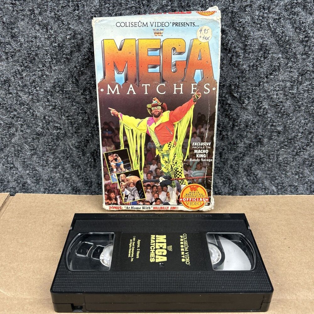 VTG WWF Mega Matches VHS Coliseum Video Macho King Randy Savage Wrestling WWE